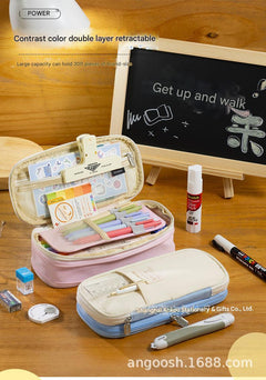Angoo transforming pencil case in ginger yellow