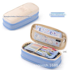 Angoo pink and beige pencil case
