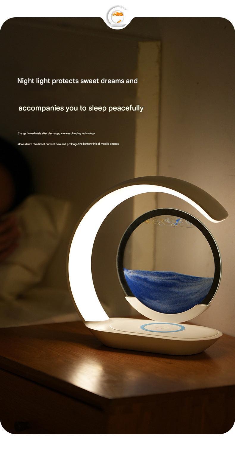 Stylish LED lamp in a contemporary home setting