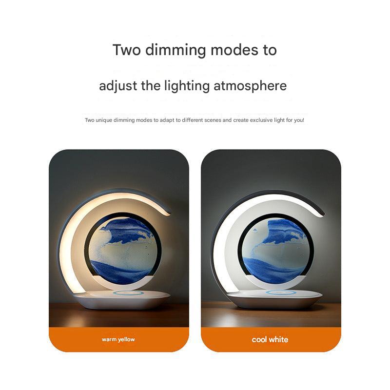 Touch-sensitive control on modern LED lamp