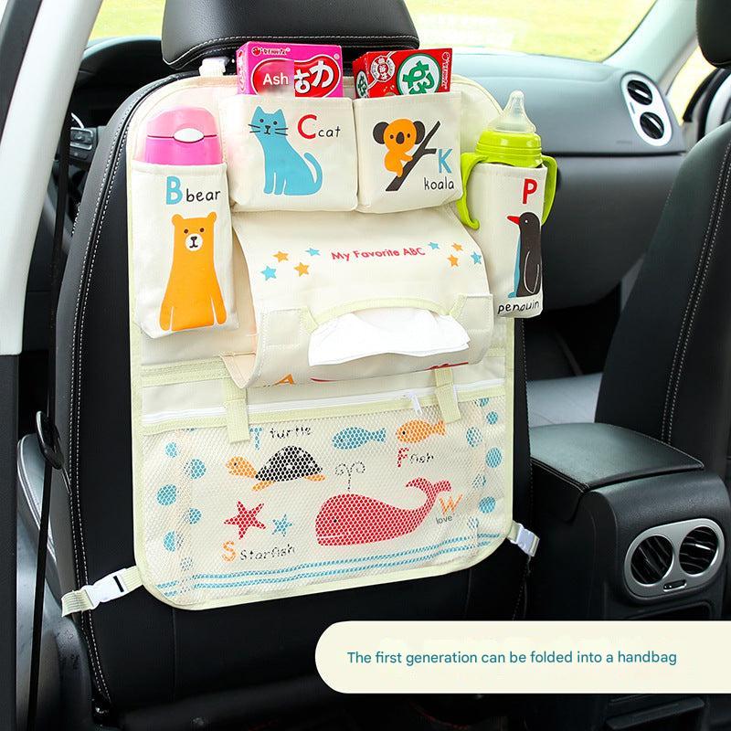 Mushroom design car storage bag for kids