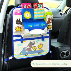 Pink fox backseat organizer for children