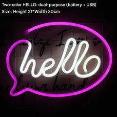 Cute cat LED neon light