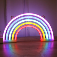 Creative lightning bolt neon light