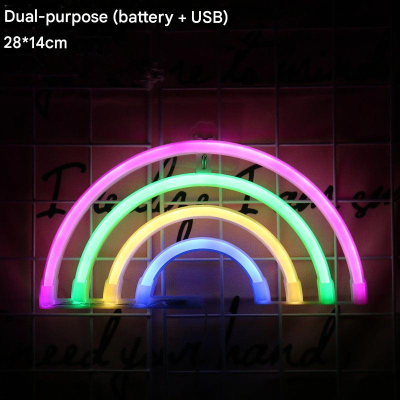 Fun heart shaped neon light