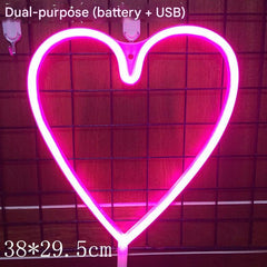 Vivid rainbow LED neon light