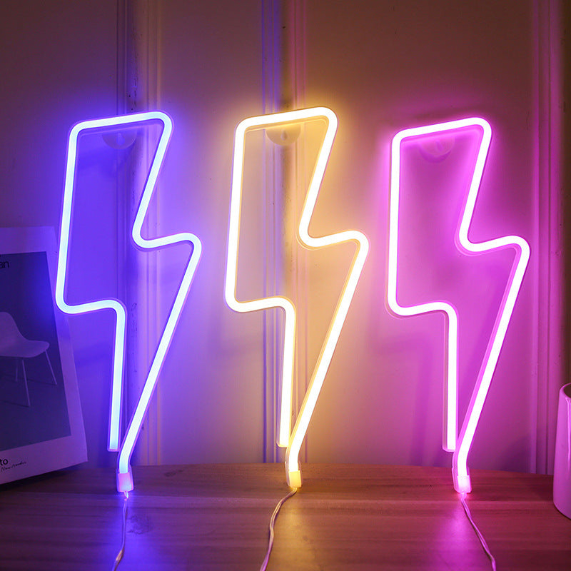 Bright cloud shaped neon light
