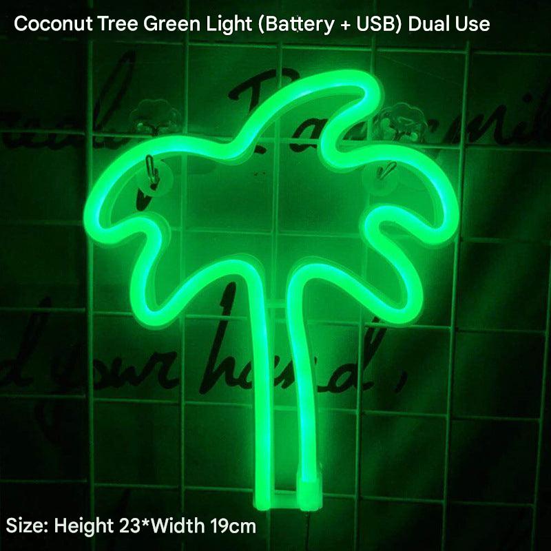 Fun heart shaped neon light