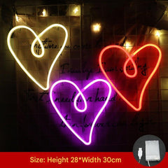 Bright cloud shaped neon light