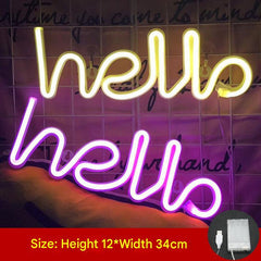 Vivid rainbow LED neon light
