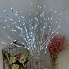 Stunning LED twig lights in home setting
