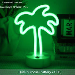 colourful unicorn shaped LED night light