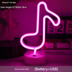 dual power USB neon light display