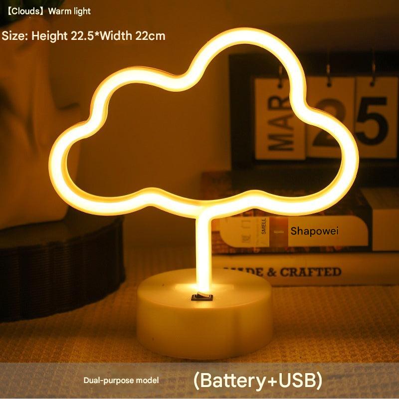 ice cream shaped decorative neon light