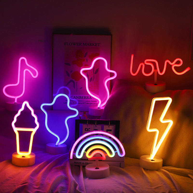 colourful unicorn shaped LED night light