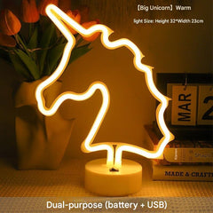 dual power USB neon light display