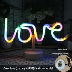 colourful unicorn shaped LED night light