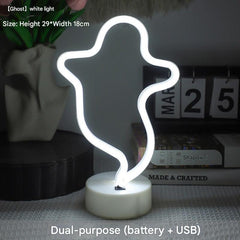LED neon light design with flamingo shape