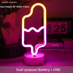 dual power USB neon light display
