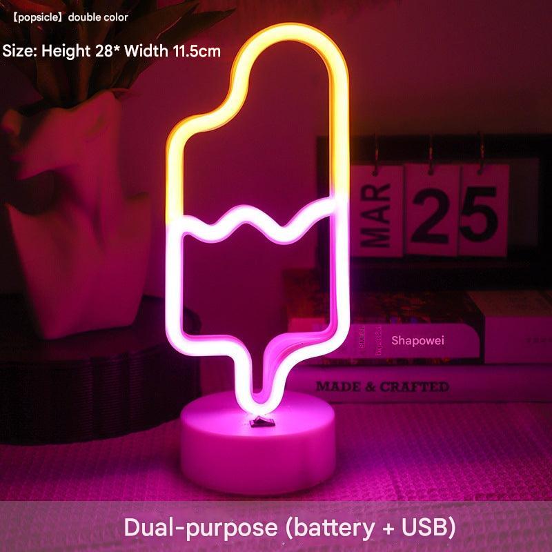 dual power USB neon light display