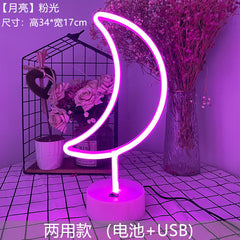 LED neon light design with flamingo shape