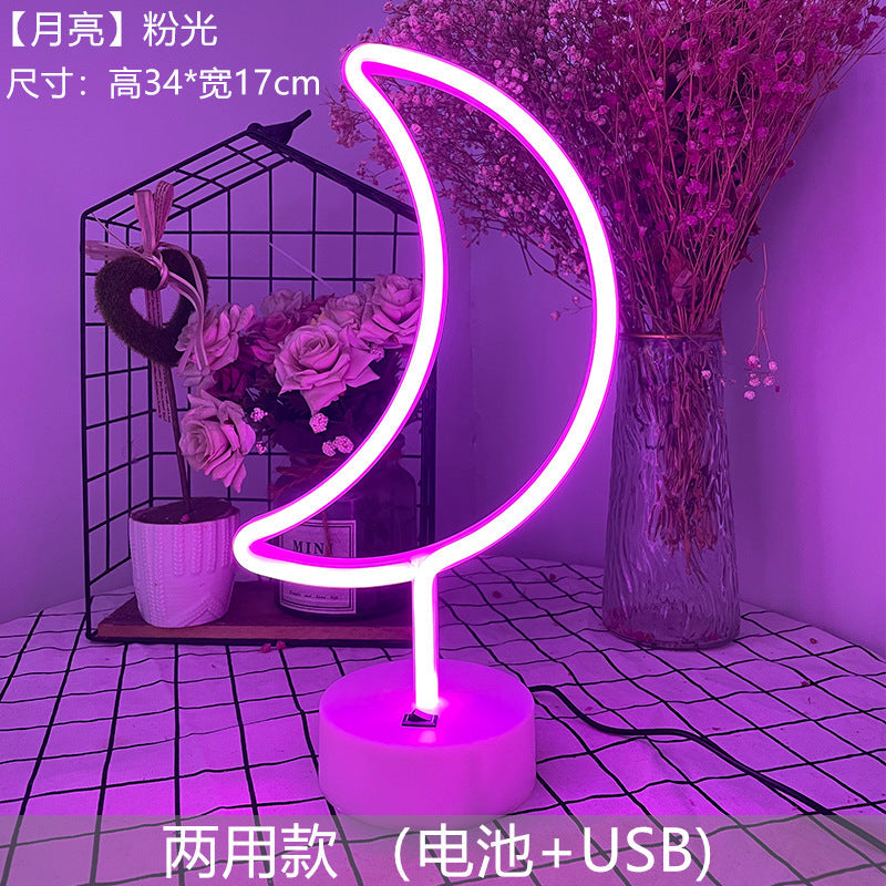 LED neon light design with flamingo shape