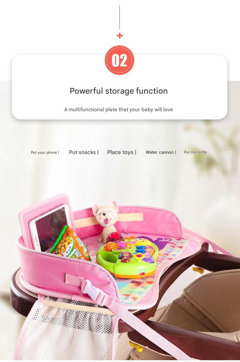 Kids travel tray with colourful designs