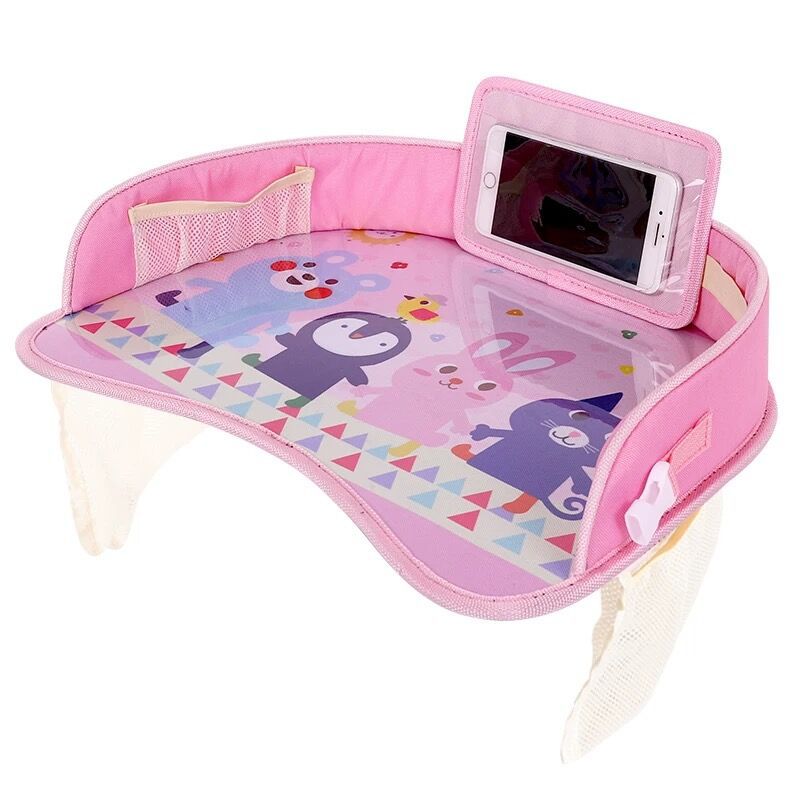 Adjustable kids tray for car seats