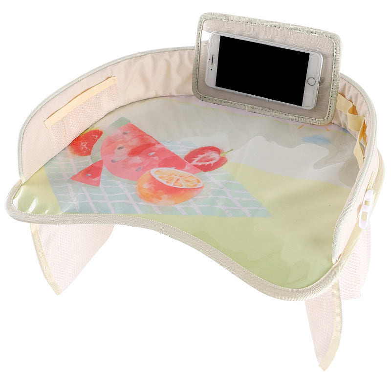 Kids travel tray with colourful designs