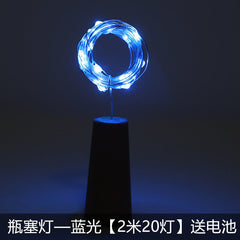 Multicolor LED fairy lights with bottle stopper image 1