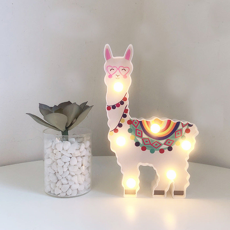 Classic white LED Alpaca Night Light