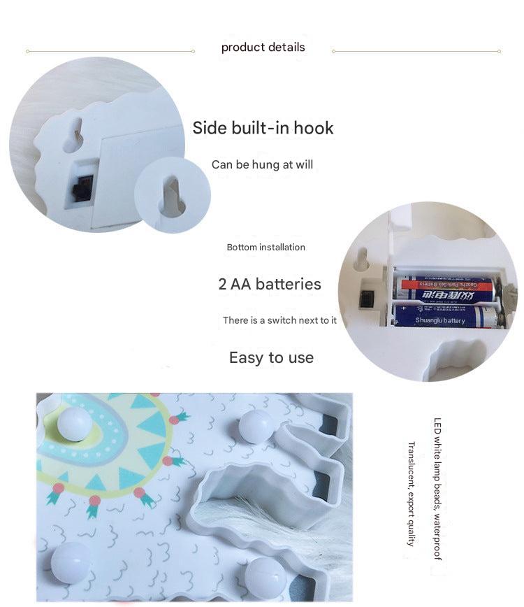 Charming LED Alpaca Night Light for bedroom decor