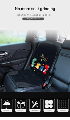 Rainbow pattern child car seat mat