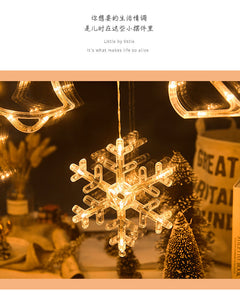 Suction cup fairy lights on a balcony