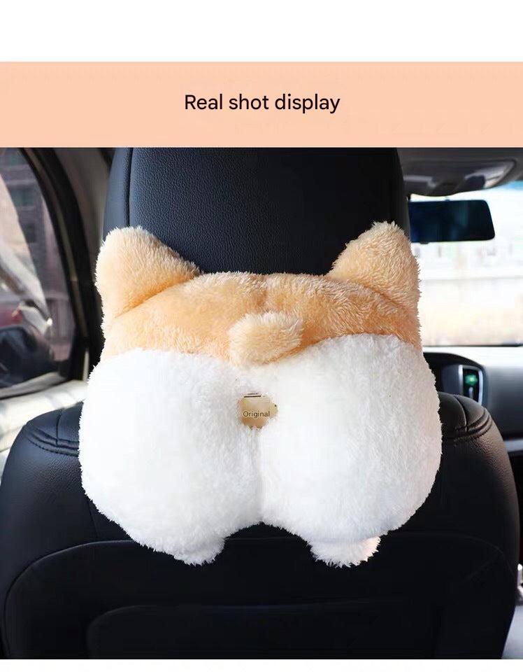 Corgi Butt Holder in car interior setting