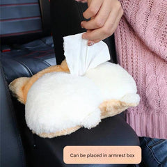 Corgi Butt Holder in car interior setting