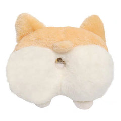 Plush Corgi Butt Car Tissue Holder front view