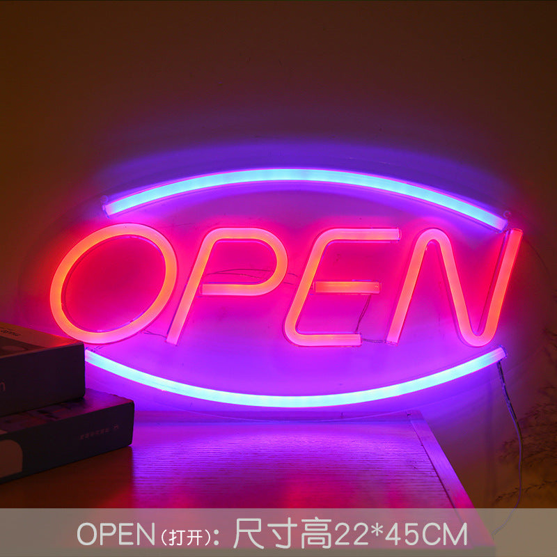 Victory hand LED neon sign for motivational spaces