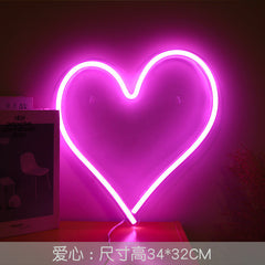 Vibrant LED neon sign featuring a cocktail glass