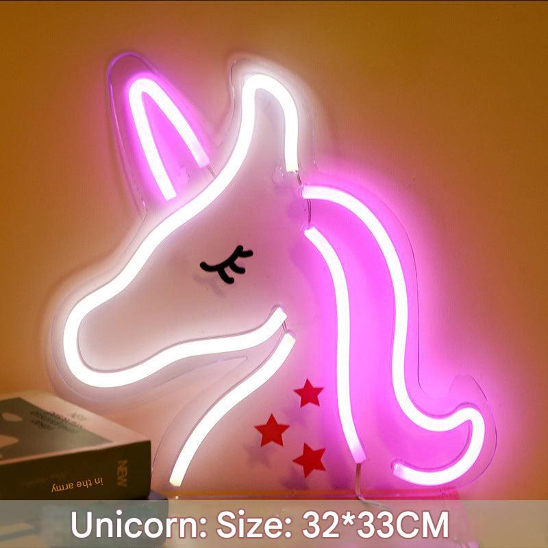 Chic LED neon sign with heart design