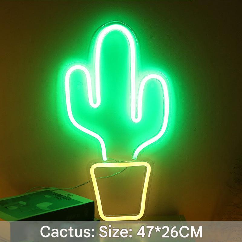 LED neon sign shaped like a double heart