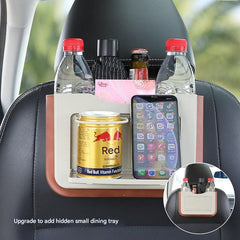 Space-saving hanging trash bin for vehicles