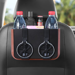 Portable car trash can with foldable design