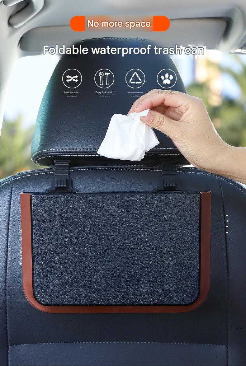 Multifunctional car organiser for umbrellas and trash