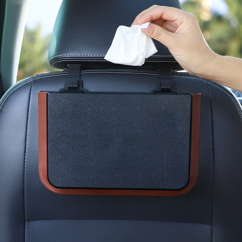 Stylish black car organiser with easy-hang feature