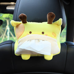 Cute plush tissue dispenser with dog design for cars