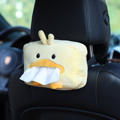 Adorable plush tissue box holder for home use