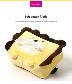 Adorable plush tissue box holder for home use