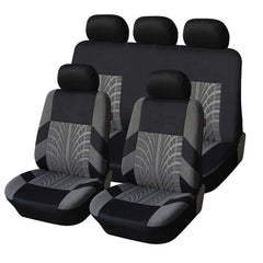 grey universal car seat cover display