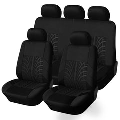 beige car seat covering in a vehicle